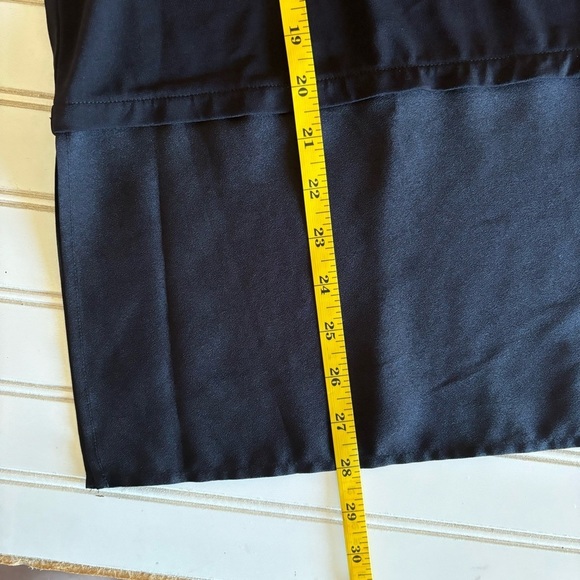 Calvin Klein pocket tunic blouse hem split size Large - Picture 8 of 9